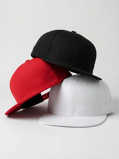 1pc Unisex Adjustable Simple Solid Color Baseball Cap, Snapback Hat, Suitable For Daily Wear, Outdoor Travel, And Parties