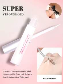 5ml Eyelash Glue, Clear And Firm After Drying, Suitable For Daily Use False Eyelashes, Convenient Travel Set - White - View 3