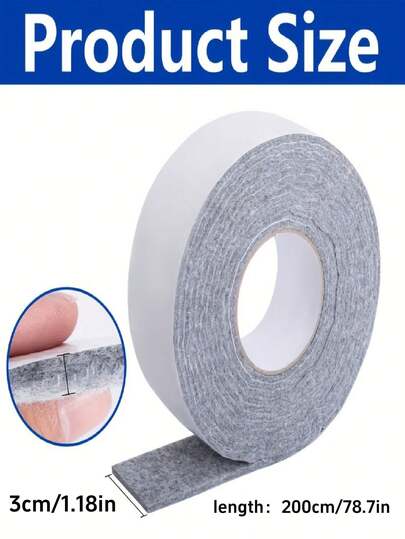 3 ม้วน แถบดูดซับไอน้ำเกาะหน้าต่าง - เทปเจลกันไอน้ำแบบมีกาวในตัวนำกลับมาใช้ใหม่ได้ - แถบซีลดูดซับความชื้นสักหลาดสำหรับดูดซับน้ำและรักษา