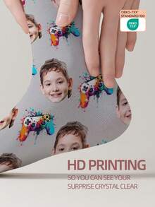 1 Đôi tất in hình mặt người theo yêu cầu, tất in ảnh theo yêu cầu, tất in hình tùy chỉnh, tất in hình mặt người ngộ nghĩnh cá nhân hóa, tất in hình theo yêu cầu, in bất kỳ khuôn mặt nào lên tất, quà tặng kỷ niệm, quà tặng Valentine, quà tặng sinh nhật độc đáo, những món đồ quý giá được tùy chỉnh. - Nhiều màu - Xem 4