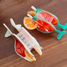 4pcs Cute Cocktail Claw Clips, Versatile Bangs Clamps, Ponytail Clips, Hair Claw, Hair Accessories - Multicolor - View 3