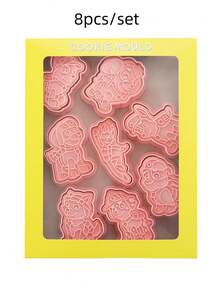 Paw Patrol 8pcs Christmas Cookie Cutter Set, Cartoon Christmas Ball Shaped Cookies Baking Mold, 3D Embossing Tool - Multicolor - View 13