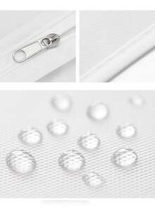 1/3/5 piezas Funda antipolvo para prendas colgantes, bolsa antipolvo para abrigos en el hogar, funda protectora antipolvo para trajes - transparente - Ver 9