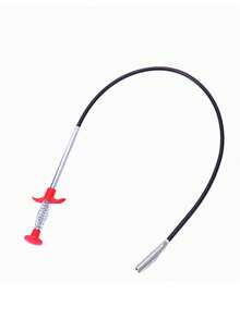 60cm Spring Pipe Dredging Tools, Drain Snake,Sewer Dredge Pipeline Hook Clog Remover Cleaning Tools Household For Kitchen Sink - Silver - View 11