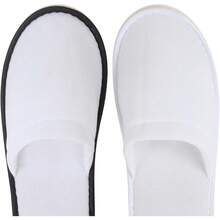 20 Pairs Disposable Non-Slip Slippers For Guests And Spa - 20 đôi màu vàng xanh - Xem 4