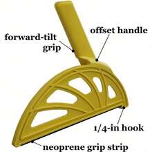 Push Block For Table Saws, Router Tables And Joiners, Push Rod With Offset, 1. VVFB - Light Yellow - View 1