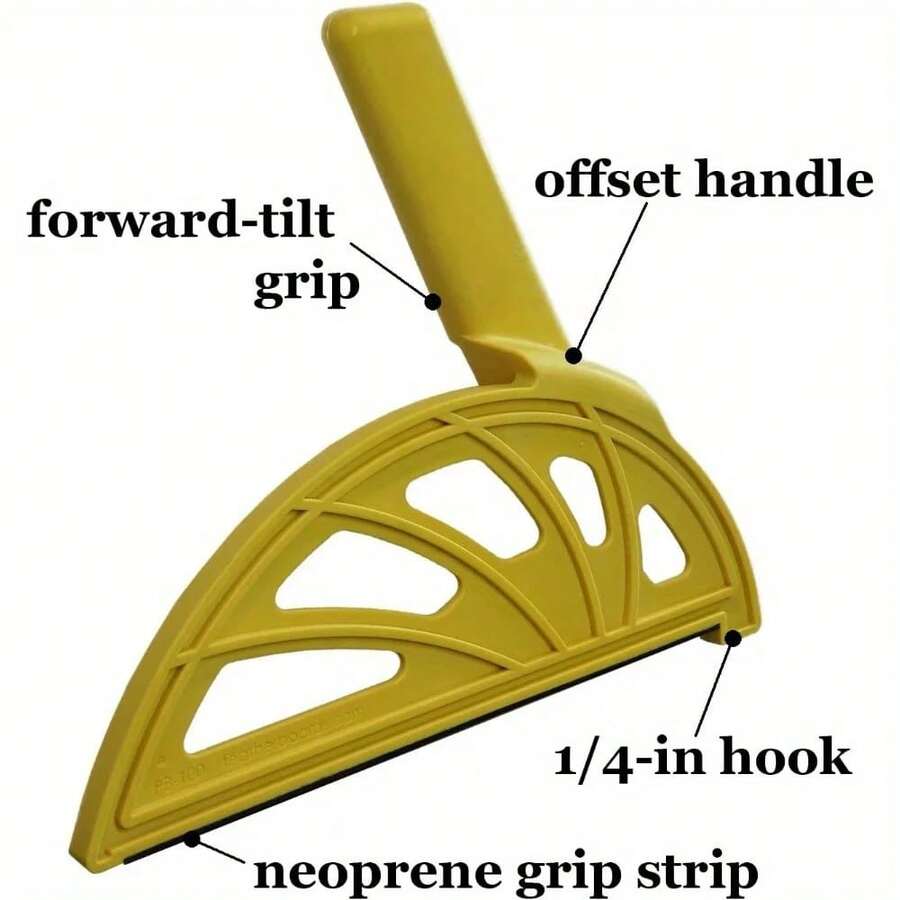 Push Block For Table Saws, Router Tables And Joiners, Push Rod With Offset, 1. VVFB - Light Yellow - View 1