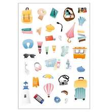 1袋童年系列贴纸，迷你家居装饰贴纸，礼品包装标签，日记分层贴纸，相册和日记装饰配件，垃圾日记贴纸，艺术和手工装饰贴纸，剪贴式薄贴纸，剪贴簿用品，文具，趣味贴纸，Kindle - 貼紙 - 查看 9