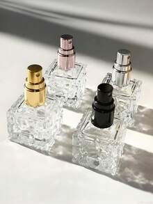 10毫升玫瑰金香水喷雾瓶，螺旋盖，水立方香水小样瓶，水立方设计，便携迷你喷雾瓶，可重复灌装，细雾喷头，家居卫浴装饰，季节性装饰 - 查看 12