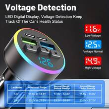 超级无线Type-C USB一键免提车载充电器、音频接收器、车载MP3播放器、FM发射器，支持双USB快速充电、无线充电、免提通话，是一款可靠的车载配件。 - A - 查看 4