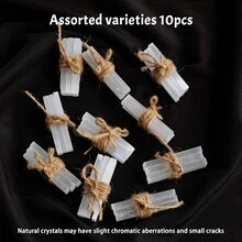 3支/套 天然透石膏晶体棒 – 白色石膏原石标本，用于灵气疗愈和能量净化 - 石膏棒3pcs一捆 - 查看 15