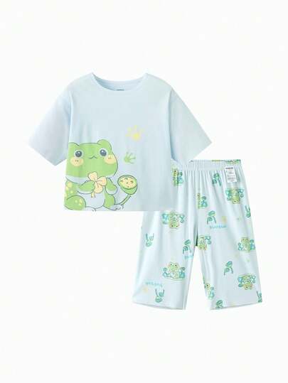 Balabala 2026款婴儿夏季睡衣套装，柔软透气，舒适亲肤，男女童家居服