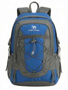 CAMEL CROWN Unisex Outdoor Hiking Backpack, Travel Trekking Sports Casual Student Shoulder Bag, New Design - Royal Blue - View 7