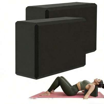 2pcs Yoga Blocks - Made Of High-Density Foam, Lightweight Yet Supportive, Essential Yoga Equipment For Women, Also A Must-Have Accessory In Fitness Studios, Suitable For Yoga, Dance, Fitness, Pilates And Other Workouts.
