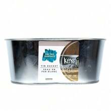 BLUE-(3 Pack)  Oval Tin Silver Bucket, Small Galvanized Oval Metal Pail - 1 - Xem 2