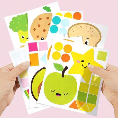 6pcs Cute Fruit Decorative Stickers, Printed With Various Cartoon Fruit Patterns, Can Be Used For Envelopes, Greeting Cards, Cups, Luggage, Diaries, Magazines, Planners, Scrapbooks, Etc. Suitable As Gifts For Friends, Birthday, Holidays, School Supplies, Crafts, Back To School, Birthday Party Decorations, Stationery Decor