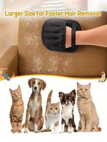 1pc Pet Hair Cleaning Tool, Pet Hair Cleaning Glove, Large Static Electricity Pet Deshedding Glove, Pet Grooming Brush, Pet Hair Remover, Hair Cleaning Tool, Home Hair Cleaning Device, Home Supplies, Pet Supplies - Multicolor - View 5