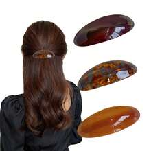 3pcs Women Hair Clips, Quick Snap French Hair Clips Suitable For Thick & Thin Hair, Tortoiseshell Acetate Hair Clips For Daily Styling,Summer,Holiday,Travel - Spring Clips, 3 Colors - View 8