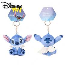1 búp bê nhồi bông Stitch chính hãng của Disney có cánh thiên thần, mặt dây chuyền hình búp bê Stitch, búp bê an ủi cho trẻ em, đồ trang trí nhà cửa, quà tặng ngày lễ - Màu xanh lam - Xem 14