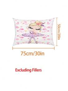 2/3pcs Pink Ballet Theme Kids Bedding Set, Includes Pillowcase, Soft & Comfortable Girls Bedroom Decor, Fits Twin/Full/Queen Size Mattress - Multicolor - View 6