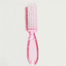 4pcs Pink Professional Nail Art Brush Set, Including 2 Angled Dust Brushes And 2 Handle Dust Brushes, Suitable For Nail Cleaning And Nail Design - Pink - View 8