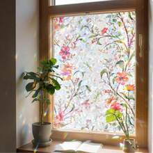 3D Window Film, No Glue Privacy Glass Sticker, Static Cling Heat Insulation UV Protection, Rhombus Pattern (Width) 30cm * (Length) 100cm - Multicolor - View 13