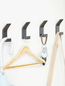 10个/5个多功能挂钩 - 无需钻孔，浴室塑料毛巾挂钩，衣柜挂钩，卧室浴袍挂钩，厨房挂钩，家居用品，休闲风格，适用于卧室、浴室、厨房、客厅、橱柜等。 - 彩色 - 查看 10