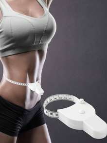 Soft Tape Measure For Waist, Bust, Hip, Arm & Leg Circumference, Fitness Measurement Tool - White - View 2