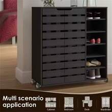 12pcs Set (Includes 4 Quiet Casters + 8 Screws) Furniture Drawer Casters, Durable Quiet Smooth 1.25" Side Mount Casters, Metal Surface Industrial Flat Bottom Casters, Modern Aesthetic Furniture Casters, Industrial-Grade Flat Bottom Casters - Multicolor - View 5