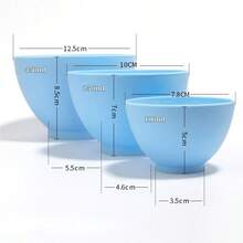 硅胶面膜碗，家用及美发沙龙适用，化妆品量勺及面膜碗套装，面膜碗套装。多种容量可选。 - 彩色 - 查看 9