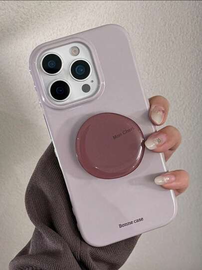 Elegant INS Style Colorful Crystal Phone Stand, Asymmetrical Crystal Air Cushion Stand, Adjustable Adhesive Phone Holder, Cartoon Multi-Function Folding Resin Stand, Ideal Gift For Friends, Holiday, Christmas