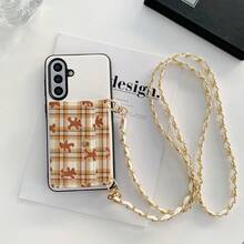 1pc Elegant Animal Print Pattern Card Holder Crossbody Wallet Phone Case Compatible With Samsung Galaxy S25 Edge, S24, S23, S22, S21, S20 FE, Note 20 Ultra, A17, A16, A15, A07, A52, A53, A54, A25 5G, Heart Mirror PU Leather Card Holder Wallet Case Compatible With 10, 9 Pro XL, 8, 7, 6, 9a, 8a, Multi-Functional Protective Cover Compatible With Xiaomi Note 15 Pro, 14, 13 4G, Poco C75 - Little Bear 15 - View 8