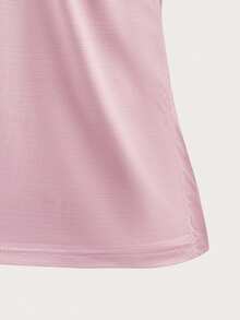 1pc Women's Quick-Dry Breathable Elastic Sports T-Shirt, Suitable For Running, Workout, Fitness - Pink - View 6