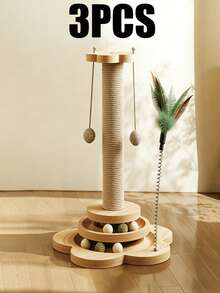 Cat Toys, Cat Scratching Board, Cat Turntable, Cat Toys For Entertainment And Self-Entertainment, Scratch-Free, With Cat Toys And Pet Supplies - Multicolor - View 13