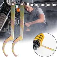 185mm Motorcycle Repair Tools, Shock Absorber, Motorcycle Wrench, Spring Adjuster, Absorption Tool, Modification Accessories - Black - View 2