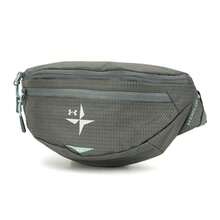 Under Armour 男士女士腰包 Explor Trail Waist Pack 日常戶外出行輕便斜背包背攜舒適腰包容量約3L 6010585-709 - 黏土綠 - 查看 1