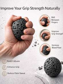 1/2pcs Hand Callus Ball - Hand Strength Enhancer Callus Ball Grip Trainer, Hand Grip Strengthener, Moon Grip Ball Callus Stone, Climbing Grip Trainer, Gymnastics, Climbing And Weightlifting Anti-Sweat Grip Ball - Professional Athlete Tool - Conventional - View 8