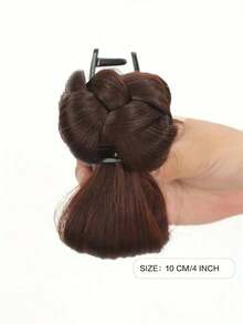 1pc Messy Bun Hairstyle Wig With Claw Clip, Fashionable Upgraded Synthetic Claw Clip Bun, Elegant High-Temperature Fiber Wig Designed For Women, Easy To Use Without Tools, Perfect For Casual Styling, An Ideal Choice For Women As Casual Hair Accessory, Elegant Hair Clip And Stylish Hair Pin.Women Hair Accessories Women Hair Claws - 淺棕色 - 查看 8