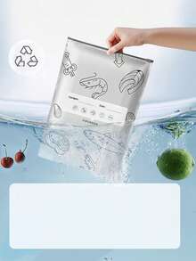 30 túi đựng thực phẩm bằng nhôm kháng khuẩn, có thể tái sử dụng, túi đông lạnh kín khí có khóa kéo. - Xem 7