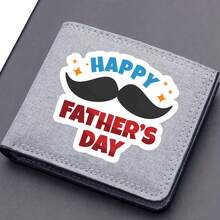 1pc Father's Day Pattern Coin Purse, Father's Day Text Wallet, Multi-Card Slot Card Holder Casual Wallet, Suitable As Father's Day Gift, Dad Gift, Gift Giving - Multicolor - View 11