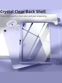 适用于 Air 11 英寸 M4/M3/M2 (2026/2025/2024)、Air 第五代/第四代 (2022/2020) 10.9 英寸的混合超薄保护壳 - 防震保护套，带透明后盖和笔槽，紫色 - 紫羅蘭色 - 查看 6