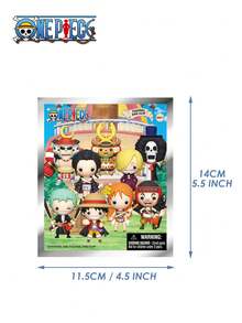 TOEI ANIMATION 1PC One Piece Officially Licensed Random Character Blind Bag Keychain Cute Anime Character PVC Keychain Exquisite Super Value Surprise Blind Bag Gift For Fans And Friends - Multicolor 1 - View 3