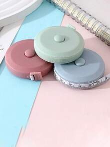 1PC Portable Plastic Fitness Tape Measure - Easy-To-Use Tool For Measuring Body Circumference, Suitable For Arms, Legs, Waist, And Chest - Portable Soft Ruler, Suitable For Students And Home Use, Please Note That During Packaging And Transportation, The Product May Exhibit Scratches, Minor Abrasions, Paint Chips, Stains, Cracks, Slight Discoloration, And Similar Issues. These Do Not Constitute Quality Defects And Will Not Affect The Normal Use Of The Product/Home/Bath Robe/Automatic Retractable - One Size Fits All - View 2