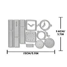 Khuôn cắt hình đồng hồ ngày của Cha, Album ảnh tự làm và khuôn dập nổi, Dụng cụ làm thiệp chúc mừng, Thủ công cắt giấy, Khuôn cắt mẫu làm thiệp quà tặng. - bạc - Xem 9