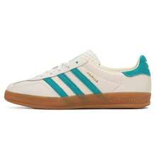 Adidas GAZELLE室内低帮运动鞋，舒适休闲鞋，复古时尚系带运动鞋 JI2583 - 湖藍/粉白 - 查看 1