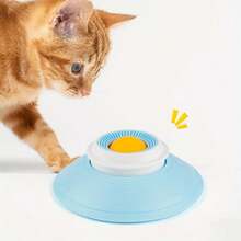 宠物清洁舌苔舔舐玩具球 - 猫狗慢食防溢自娱玩具 - 旋转慢食舔食盘 - 均碼 - 查看 3