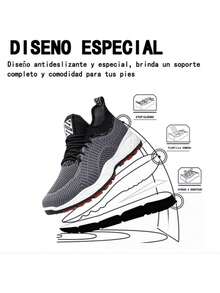 Tenis Para Hombre Excelente Calidad Cómodo Y Transpirable - Gris - Ver 6
