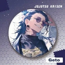 Jujutsu Kaisen 1枚五条悟、夏油、惠、宿傩、东治、悠太双面珐琅徽章，动漫周边，情侣装饰，学生背包装饰，包包挂饰，送朋友的礼物，动漫情侣装扮，万圣节，节日礼物，角色扮演 - 多色 - 查看 13