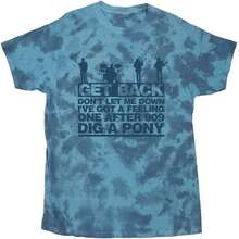 The Beatles Let It Be Songs Dip Dye Tee - Blue - View 1