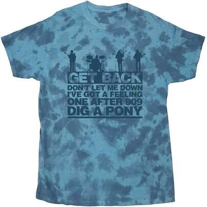  The Beatles Let It Be Songs Dip Dye Tee